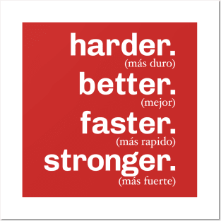 Harder Better Faster Stronger Posters and Art